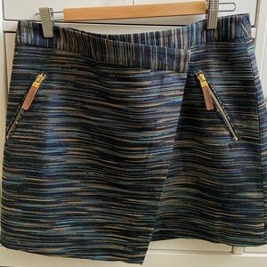 Micheal Kors midi skirt SZ 8 navy blue (like new)